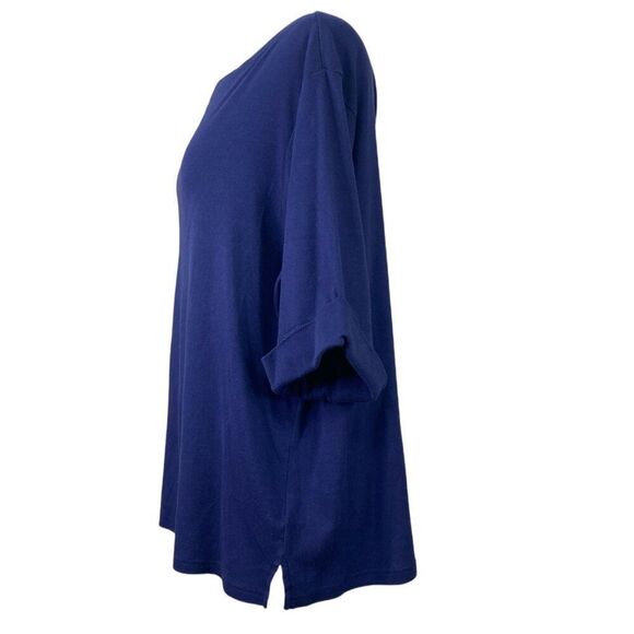 Lauren Ralph Lauren Navy Blue Tee Plus Size 3XL - Picture 3 of 6